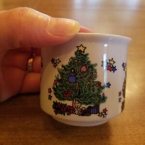 Christmas tree votive candle holder.